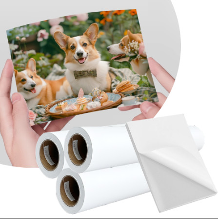 Quality 108gsm Waterproof Pigment Dye Inkjet Matte Coated Label Sticker Paper for sale