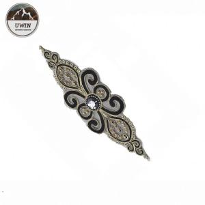 Eco Friendly Bead Iron On Embroidered Patches Custom Size Special Well Designed