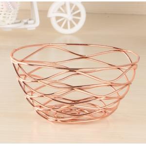 Buy cheap Rustproof Single Tier 14cm Diameter Steel Fruit Basket from wholesalers
