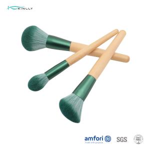 Buy cheap Cosmetic Tools 10pcs Synthetic Makeup Brush Set With Wooden Handle from wholesalers