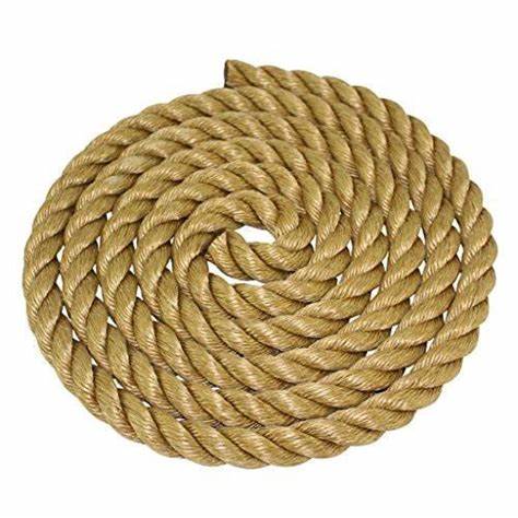 6mm 8mm 12mm Natural 100% 3/4 Strand Twisted Jute Rope with Length 30/100/200/220m