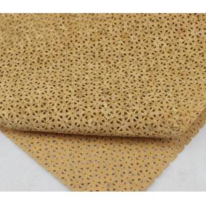 Whosale Price 1.4m Width Hollow Cork Fabric style by Yard in Nature Color for