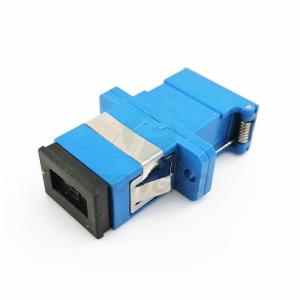 Buy cheap SC/UPC Blue Shell Simplex Adapter With Auto Shutter SM SC Fiber Optic Adapter from wholesalers