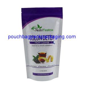 Buy cheap Stand up tea pouch with printing, stand up bag pouch resealable from wholesalers