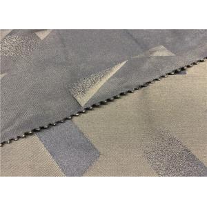 100% P Soft Graphic Print Fabric , Breathable Colourful Stretch Jacquard Fabric