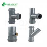 Buy cheap PVC Casting Flange Coper Threaded Y Type Pipe Fitting Tee with Rubber Ring DIN Standard from wholesalers