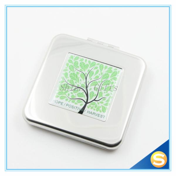 Quality Cheap Small Mini Cosmetic Mirror Wholesale Custom Logo for sale