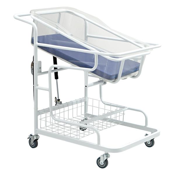 Quality Mobile Adjustable Angle Transparent Baby Basin Hospital Infant Bed for sale