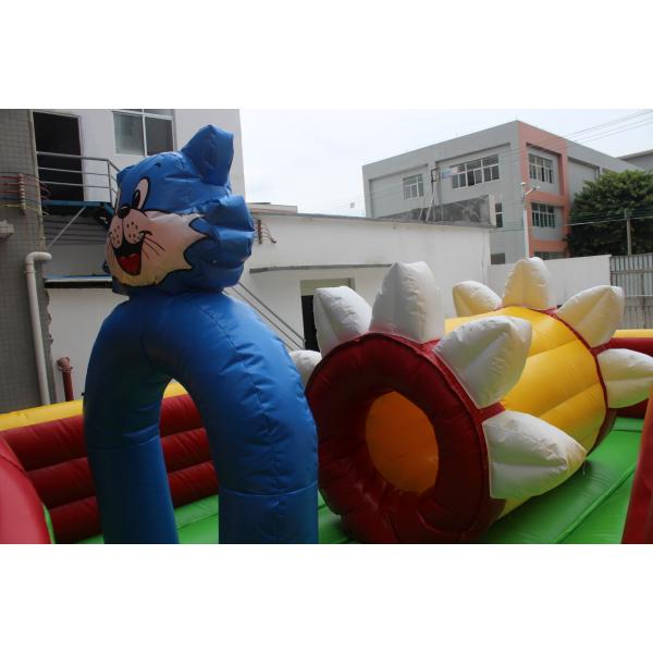 0.55 mm PVC Tarpaulin Outdoor Playground Inflatable Amusement Park Of Animal Theme