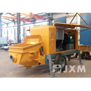 Professional Mobile Concrete Pump HBTS20-8 With Diesel Engine For Construction