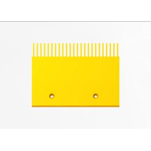 Buy cheap Aluminum Moving Walk Spare Part Yellow Powder Coated Escalator Comb Teeth from wholesalers