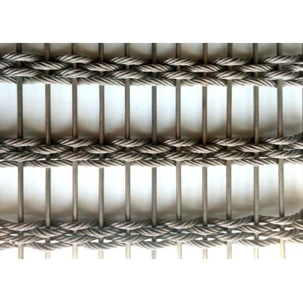 Quality Flexible Woven 100x6m Stainless Steel Architectural Mesh Fabric Facade for sale