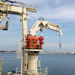 22m Electrical Hydraulic Ccs Small Knuckle Boom Crane Offshore