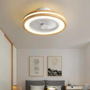 Buy cheap Wholesale   New Bedroom Wood LED Ceiling Fan Lamp with Remote Control Home Decorative Lighting Fans Ceiling Fan with Light from wholesalers