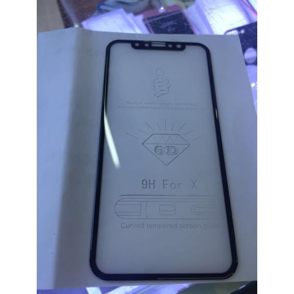 Iphone X 6D tempered glass protection, Iphone X tempered glass protection,