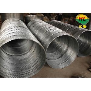 Buy cheap 900mm Coil Galvanized Concertina Barbed Wire Secure In Private Area from wholesalers