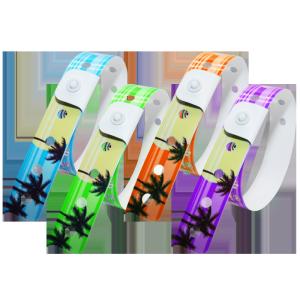 Waterproof Vinyl PVC Wristband Customized for Events Festivals One Time Durable
