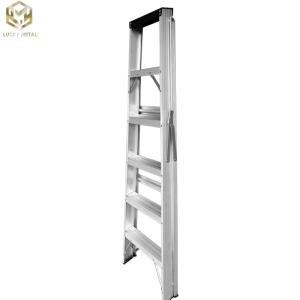 Step Standing Aluminium Telescopic Ladder Extendable Single Side OEM