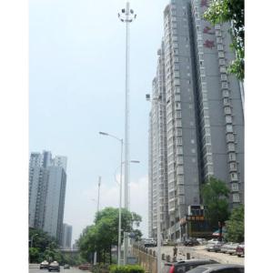 Buy cheap PVDF Coating Steel High Mast Light Tower 50m 355MPa Strength product