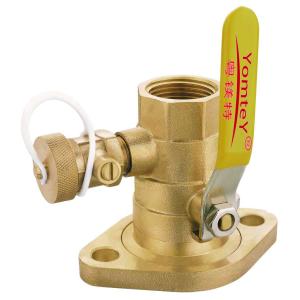 Buy cheap YomteY Brass Rotating Flanged Ball Valve from wholesalers