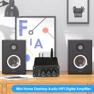Home Audio 100W*2 Digital Mini Audio HIFI Power AMP Class D Integrated Amp 5.0