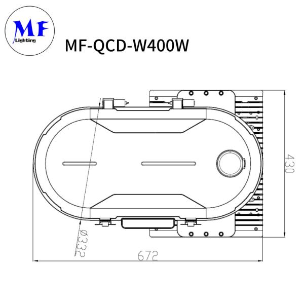 IP66 Waterproof LED Flood High Mast Light For Sport Court/Parking Lots 70FT 80FT 90F