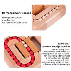 Buy cheap Educational Beech Wooden Flat Ball Game With No Burr from wholesalers