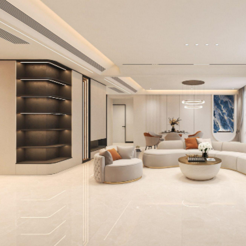 Buy cheap Modern Porcelain Tile with Marble Cement Mix Design Easy to Clean and Matching Grout for Contemporary Spaces from wholesalers