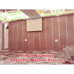 Buy cheap Acoustic Movable Partition Wall with STC Rating 42-56dB and 6061-T6 Aluminum Frame from wholesalers