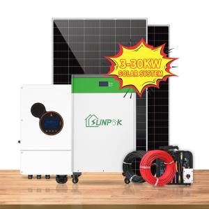 Buy cheap Home Hybrid Solar System Kit 5kw 6kw 8kw 10kw Hybrid Inverter Off Grid Complete Solar System from wholesalers