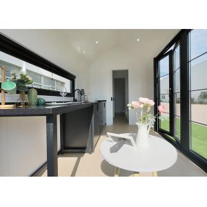 Buy cheap 1 Bedroom 1 Bath 1 Kitchen 1 Living Prefabricated House Container Built On Trailer With Standing Seam Metal Cladding from wholesalers