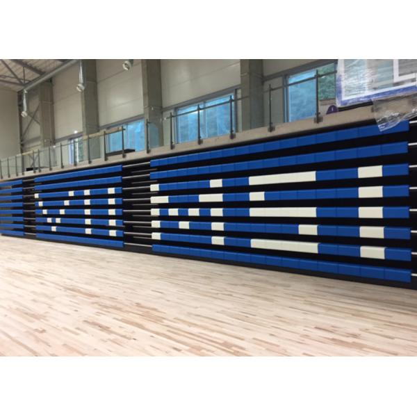 Quality 1000mm Stair Width Retractable Bleacher Seating For Multipurpose Stadium for sale