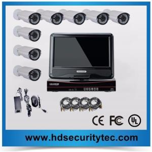 Buy cheap 10INCH LCD 720P 8ch AHD dvr kit Analog HD camera Bullet and dome system product