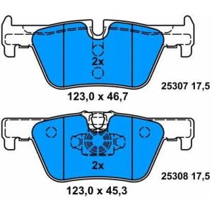 Buy cheap 34216850569 Car Brake Pad Replacement For BMW 1 F20 And 2 Coupe F22 Auto Brake System from wholesalers