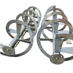 Viscosity Impeller Helical Ribbon Agitator Customized Auger Screw For Machinery