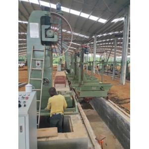 Vertical band sawmill with CNC carriage automatic wood cutting machine