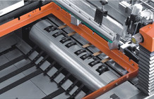 PLC Control Card / Film Screen Printing Machines With Antistatic Blower