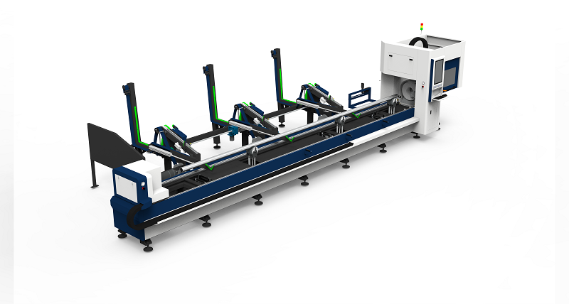 Buy cheap QH-GZ Zero-tailing Laser Tube Cutting Machine Horizontally-mounted Lathe Follow-up Support from wholesalers