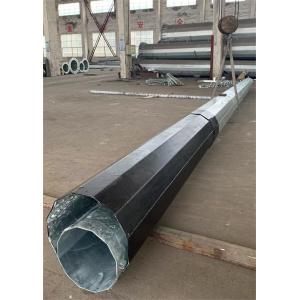 Buy cheap 5mm Thick Q460 Dodecagonal HDG Transmission Steel Pole 90FT With Asphalt Coating from wholesalers