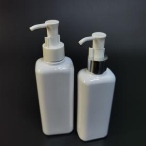 Buy cheap 150ml Square PET Flat Shoulder Empty Refillable Shampoo Pump Bottle Clear Plastic Shower Gel Spray Bottle from wholesalers