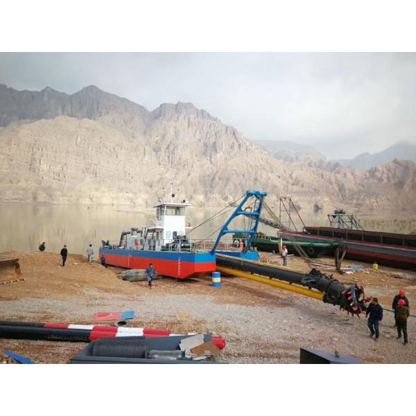 12inch River Dredging Equipment Machine White Color Mud Dredging Boat 16kw