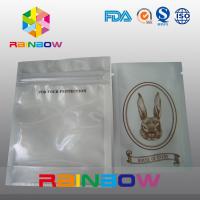 Buy cheap Customized Logo Transparent Front Poly Zipper Bag For Electronic Packing product