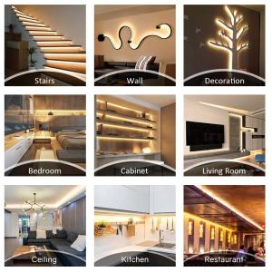 High brightness 12V 8mm 120leds SMD2835 Led Strip Light with Double-sided CCT