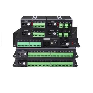 Buy cheap 1/2/4/8/16 port Bidirectional Contact closure to Fiber Converter SC/FC/ST connector optional Fiber media Converter for infrared alarm system using from wholesalers