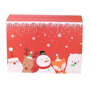 Buy cheap Recyclable Custom Gift Christmas Packaging Boxes With Handles PP Ropes from wholesalers