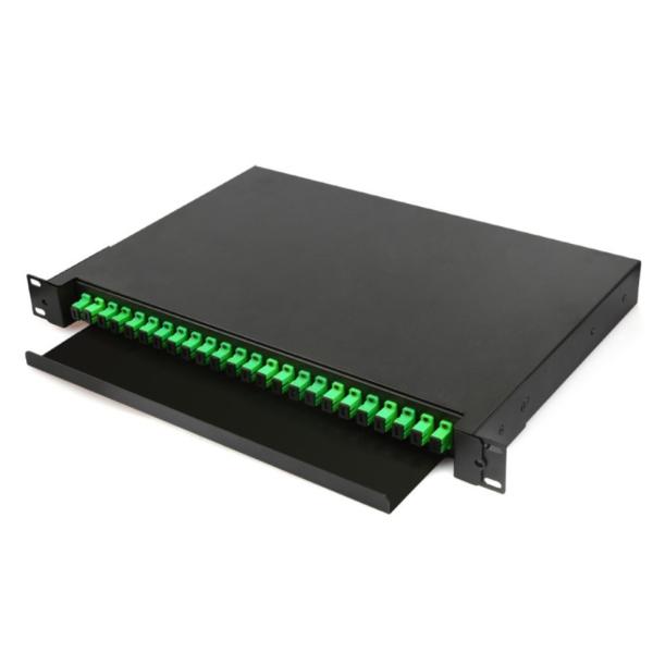 Quality 19 Rack Mount Fiber Optic Cable Patch Pane1U Pre Loaded With SC LC Duplex Adapter for sale