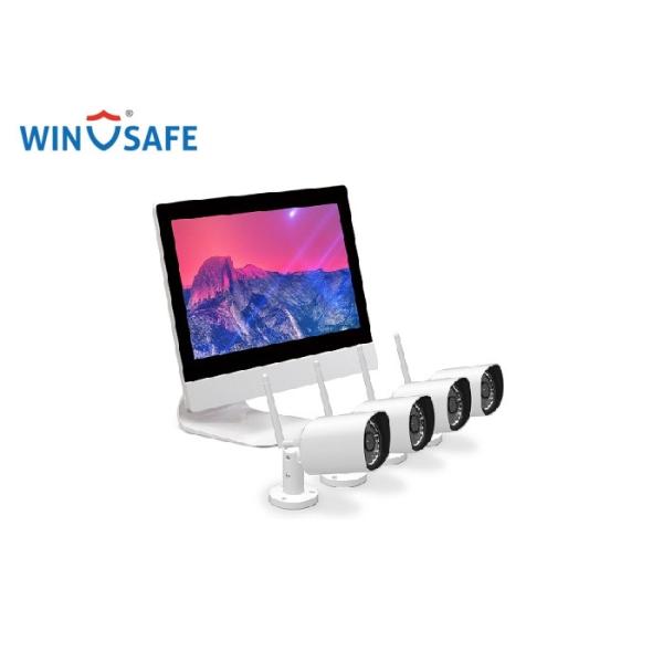 Buy cheap 4pcs WiFi 720P/960P/1080P Wireless IP Camera System & 1pcs 4CH NVR with Monitor from wholesalers