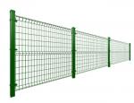 Buy cheap Custom 3D 3 Folds Plastic Coated Wire Fencing Panels Grass Green Color from wholesalers