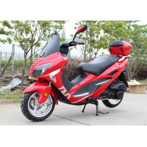 Buy cheap Four Colors Gas Moped Scooter With Windshield CVT , Fast Speed Motor Scooter 150cc from wholesalers