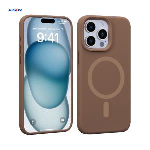 Buy cheap Anti Fingerprint Silicone Phone Case N52 Mag Safe Phone Case For iPhoen 16 15 14 Pro Max from wholesalers